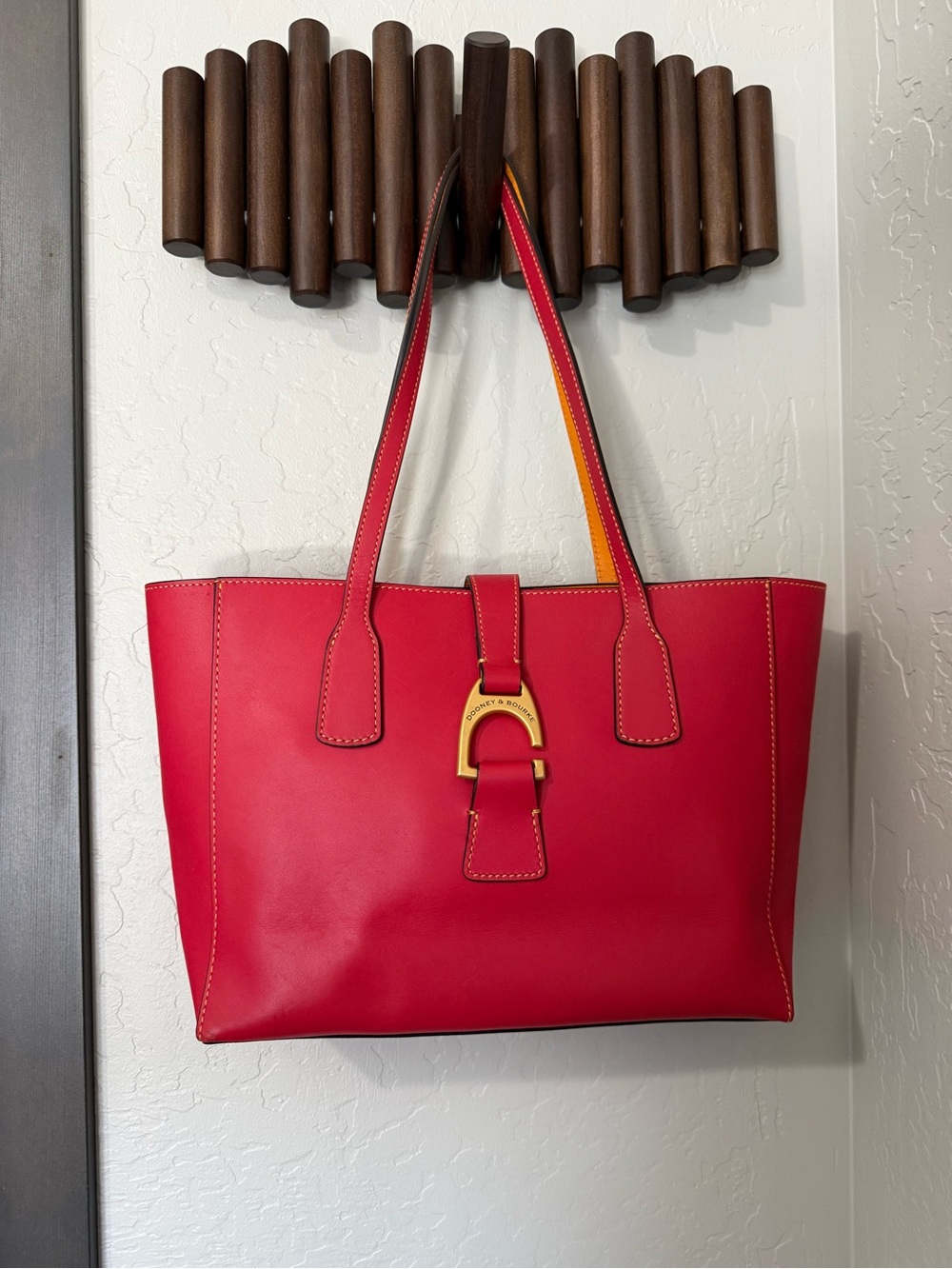 Dooney & Bourke Emerson Shannon Tote in Geranium Red